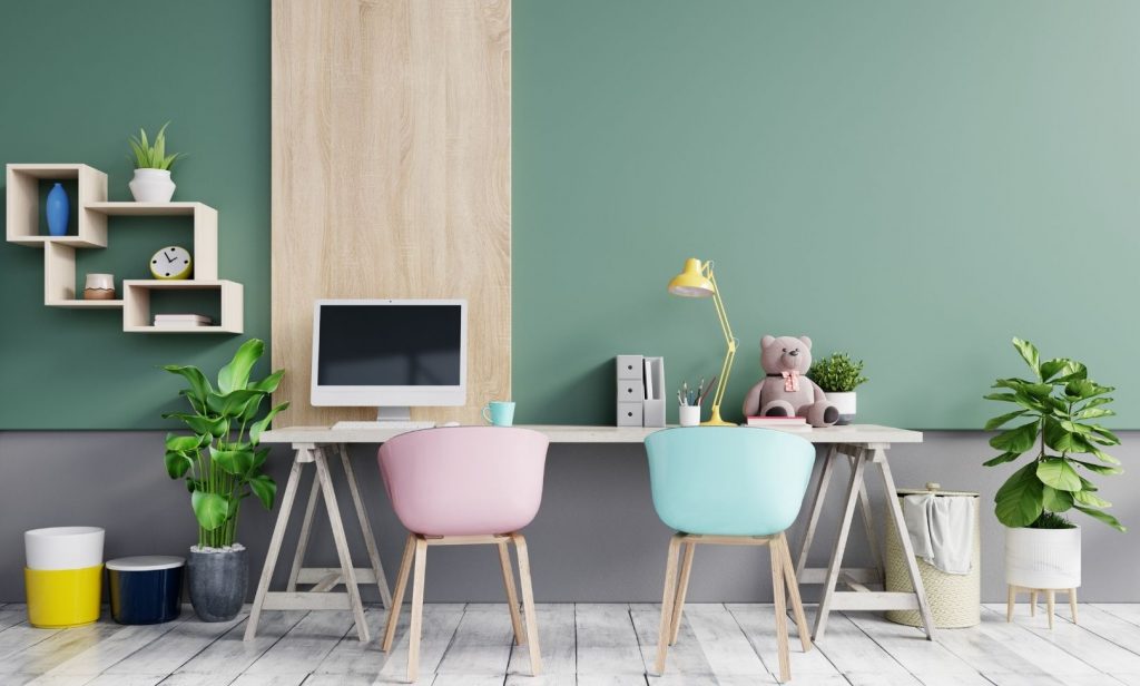 สีผนังห้องนั่งเล่น