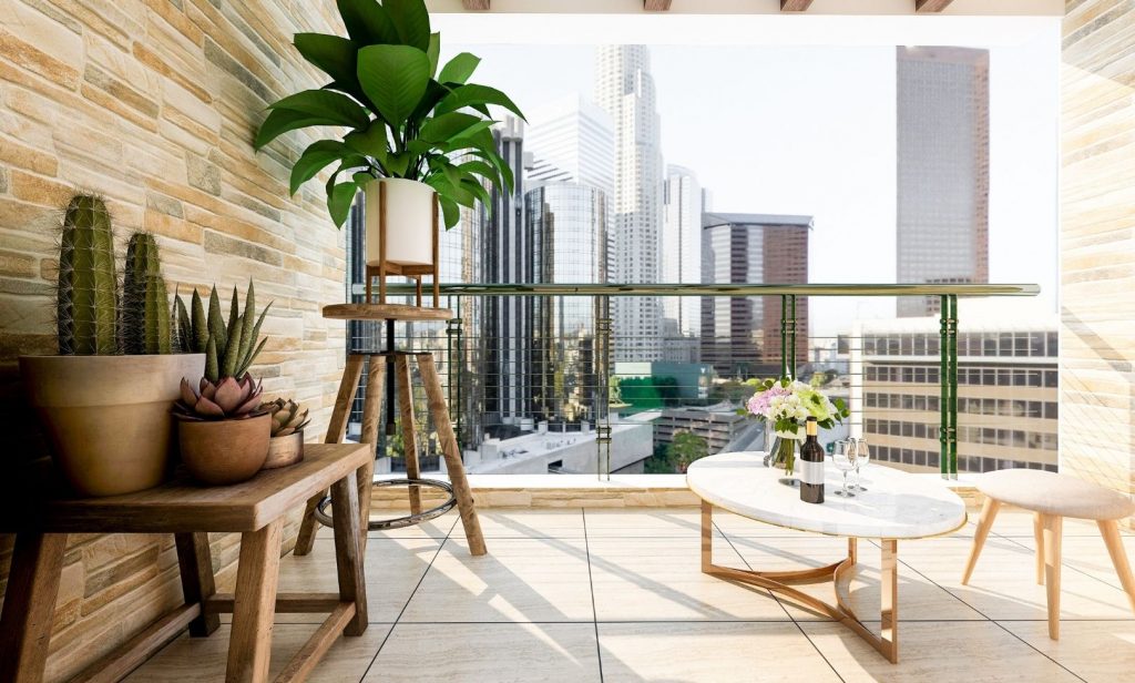 แต่งระเบียงคอนโดแคบ