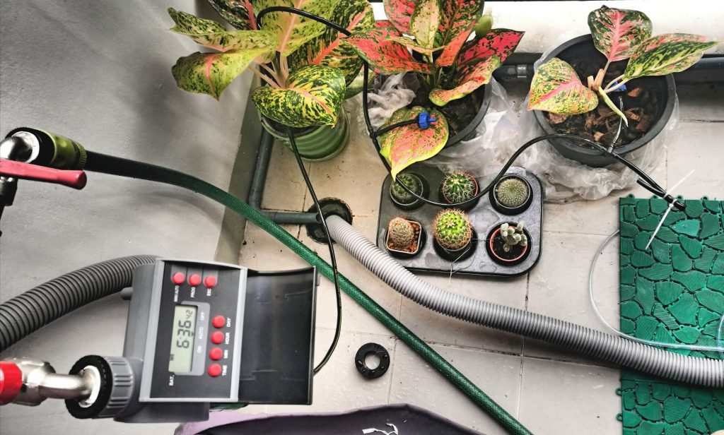 ไอเดีย รดน้ำต้นไม้ เวลาไม่อยู่บ้าน